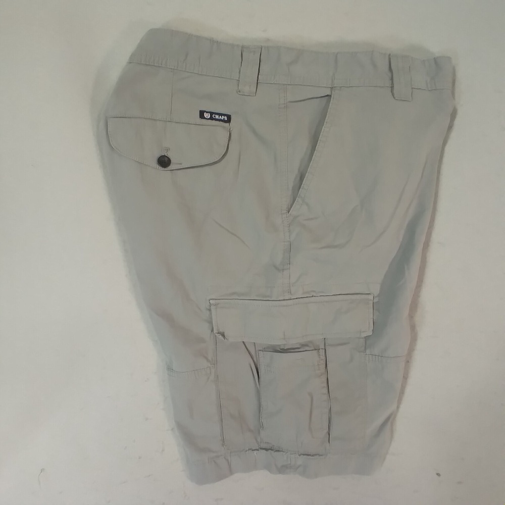 Chaps Ralph Lauren cargo shorts men's 38 x 11 gray cotton outdoor urban preepy - Picture 6 of 12